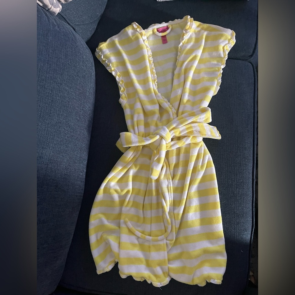 Swim cover up, robe.